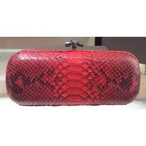 Bottega Veneta Schlangenleder-Knoten-Clutch 8651G