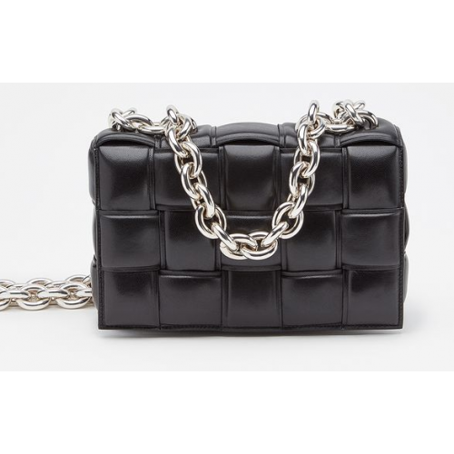 Bottega Veneta THE CHAIN CASSETTE Expedited Delivery 631421 schwarz Hardware: Silbernes Finish