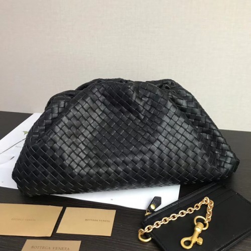 Bottega Veneta Weave Clutch 585853 schwarz