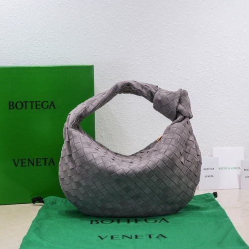 Bottega Veneta Tasche aus gewebtem Wildleder mit Henkel 690225 Thunder