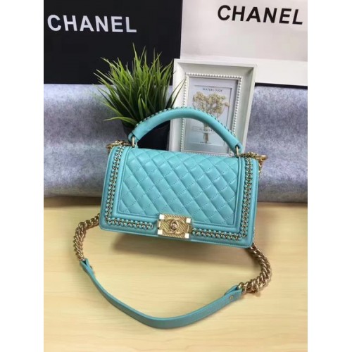 Junge Chanel Flap Bag Original Kalbsleder A67086B Grün