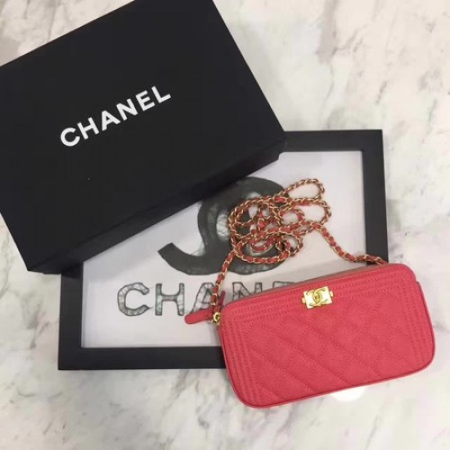 Junge Chanel Flap Bag Original Cannage Muster CHA3369 Rot