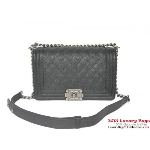 Boy Chanel Flap Umhängetasche Classic Cannage Patterns A67086 Schwarz