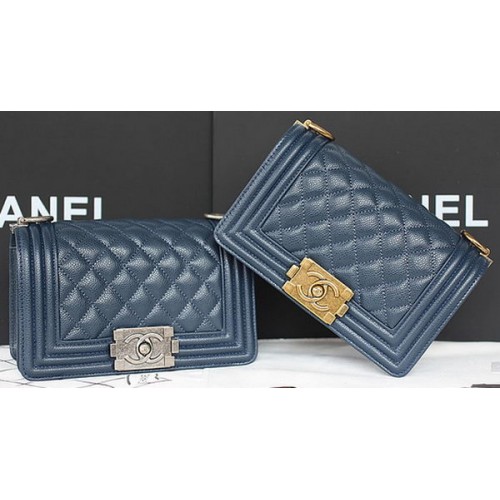 Junge Chanel Mini Flap Bag Original Cannage Muster A67085 Royal