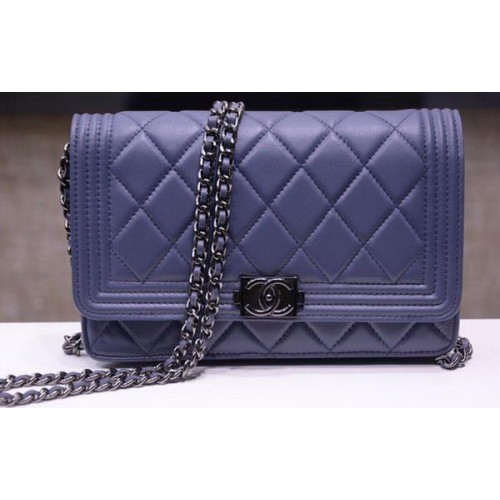 Boy Chanel Mini Flap Taschen Schaffell Leder A33815 Lavendel