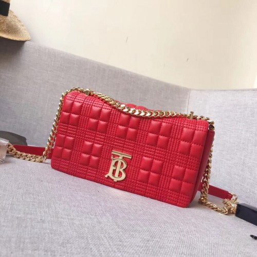 BurBerry Leder Umhängetasche 7462 rot