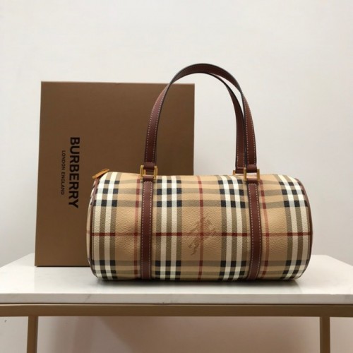 BurBerry Leder Umhängetasche 80116 Weizen