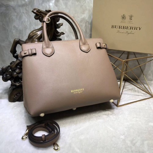 BurBerry Leder Tragetasche 5559 apricot