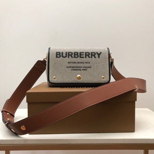 BurBerry Umhängetasche 80266 schwarz&braun