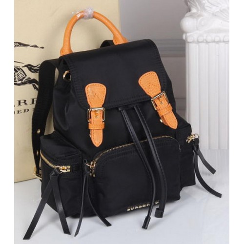 Burberry Rucksack Stoff BU40166 Schwarz & Orange