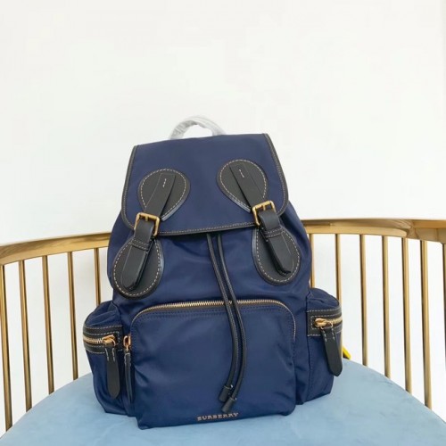 Burberry Großer Rucksack Stoff BU3699 blau