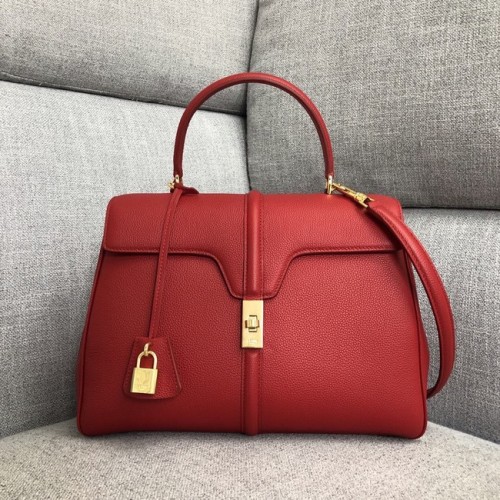 CELINE MEDIUM 16 TASCHE AUS SATINIERTEM KALBSLEDER 187373 rot