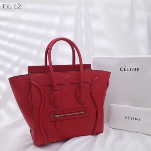 CELINE MICRO LUGGAGE HANDTASCHE AUS LAMINIERTEM LAMMLEDER 167793-11
