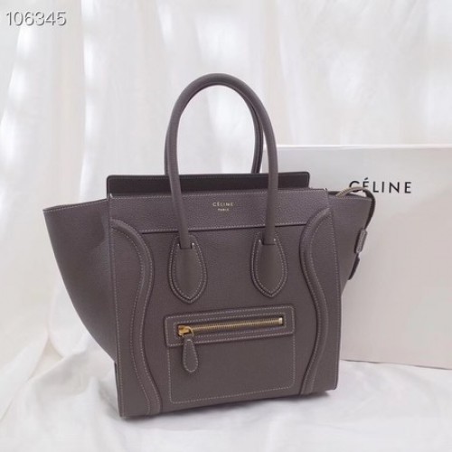 CELINE MICRO LUGGAGE HANDTASCHE AUS LAMINIERTEM LAMMLEDER 167793-14