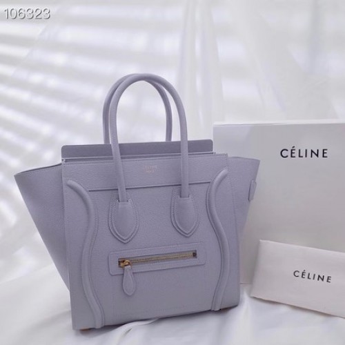CELINE MICRO LUGGAGE HANDTASCHE AUS LAMINIERTEM LAMMLEDER 167793-19
