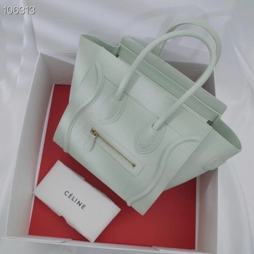 CELINE MICRO LUGGAGE HANDTASCHE AUS LAMINIERTEM LAMMLEDER 167793-20