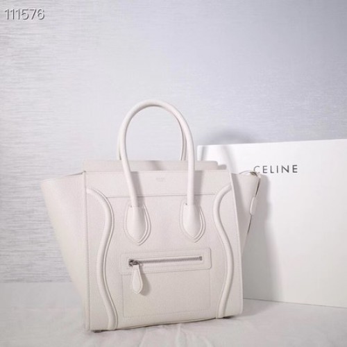 CELINE MICRO LUGGAGE HANDTASCHE AUS LAMINIERTEM LAMMLEDER 167793-25