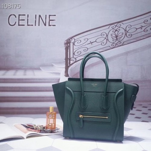 CELINE MICRO LUGGAGE HANDTASCHE AUS LAMINIERTEM LAMMLEDER 167793-8