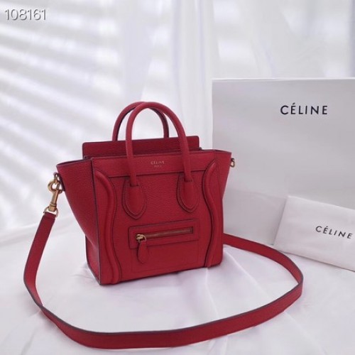 CELINE NANO GEPÄCKTASCHE AUS LAMINIERTEM LAMMLEDER 189244-12
