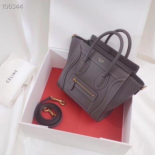 CELINE NANO GEPÄCKTASCHE AUS LAMINIERTEM LAMMLEDER 189244-14