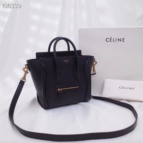CELINE NANO GEPÄCKTASCHE AUS LAMINIERTEM LAMMLEDER 189244-15