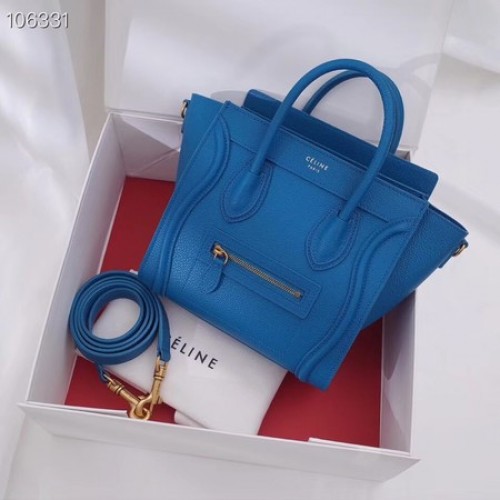 CELINE NANO GEPÄCKTASCHE AUS LAMINIERTEM LAMMLEDER 189244-17