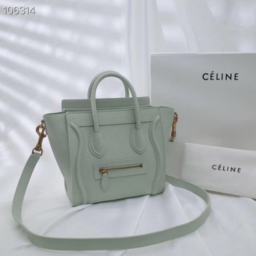 CELINE NANO GEPÄCKTASCHE AUS LAMINIERTEM LAMMLEDER 189244-19