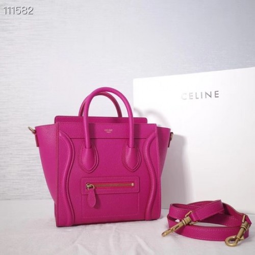CELINE NANO GEPÄCKTASCHE AUS LAMINIERTEM LAMMLEDER 189244-23
