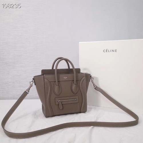 CELINE NANO GEPÄCKTASCHE AUS LAMINIERTEM LAMMLEDER 189244-6
