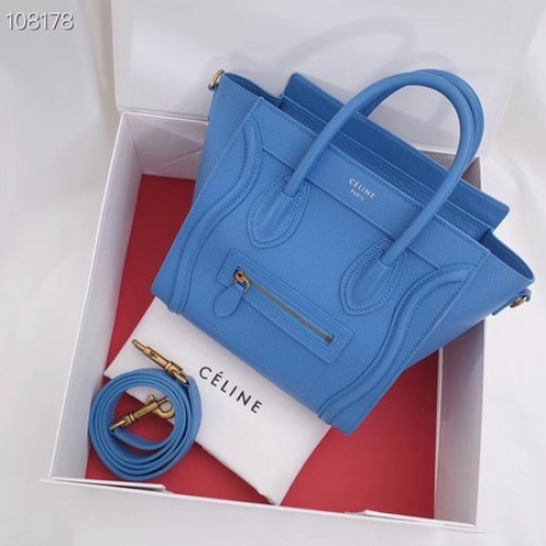 CELINE NANO GEPÄCKTASCHE AUS LAMINIERTEM LAMMLEDER 189244-8