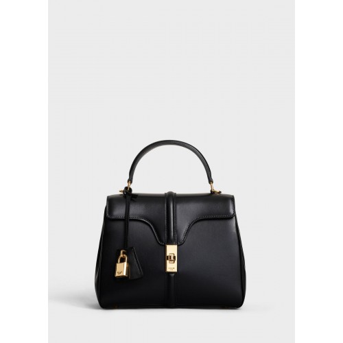 CELINE KLEINE 16 TASCHE AUS SATINIERTEM KALBSLEDER A188003 schwarz