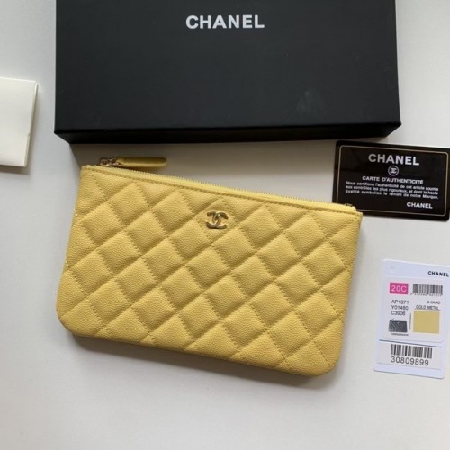 CHANEL 19 Caviar Original Lederhandtasche AP1060 gelb