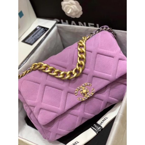 CHANEL 19 Überschlagtasche AS1160 Lavendel