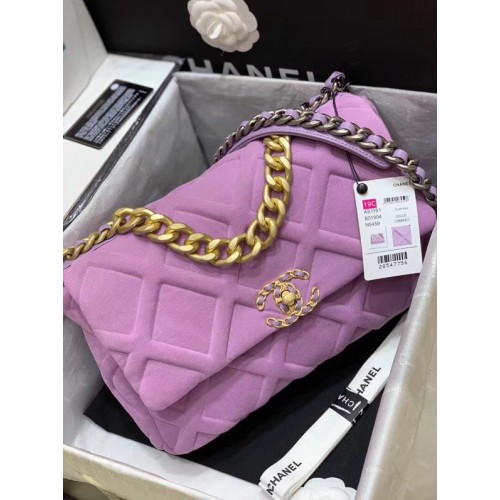CHANEL 19 Überschlagtasche AS1161 Lavendel
