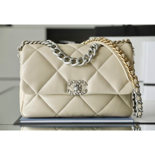 CHANEL 19 HANDTASCHE AS1160 AS1161 Creme