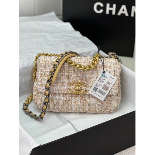 CHANEL 19 HANDTASCHE AS1160&AS1161 hellrosa