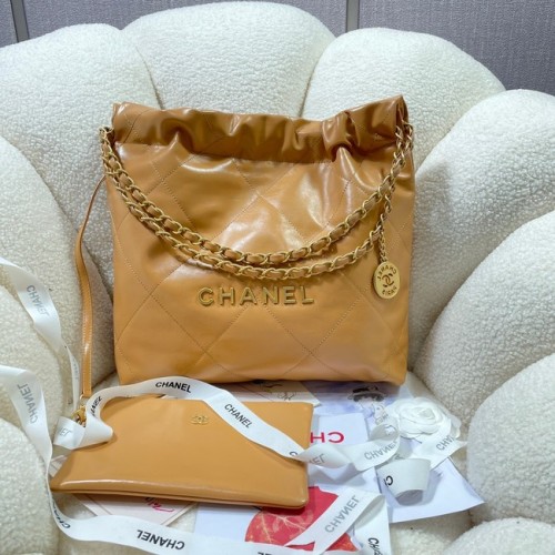 CHANEL 22 HANDTASCHE AS3260 apricot