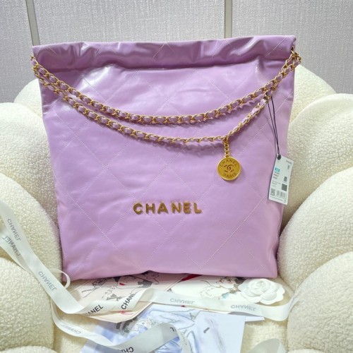 CHANEL 22 HANDTASCHE AS3262 Lila
