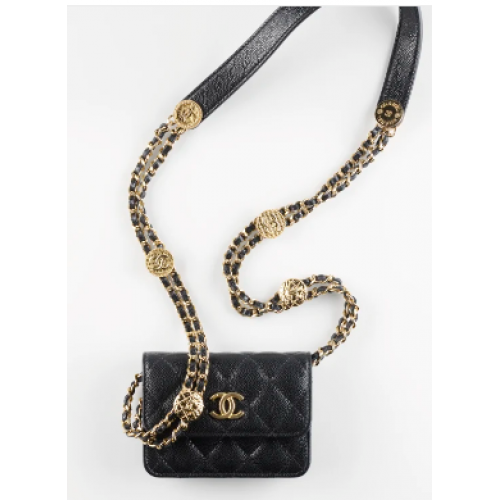 CHANEL KUPPLUNG MIT KETTE AP2857 schwarz