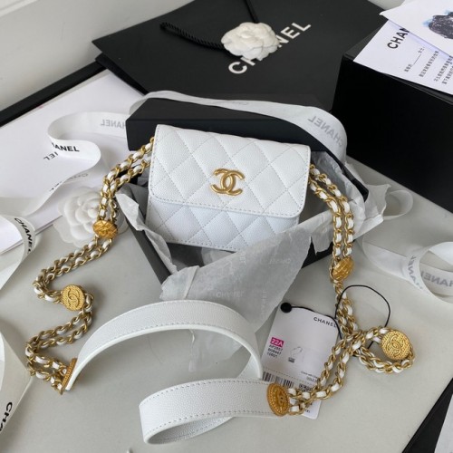 CHANEL KUPPLUNG MIT KETTE AP2857 weiß