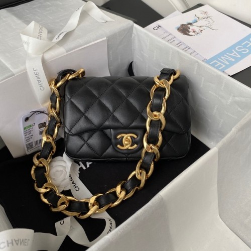 CHANEL FLAP BAG AS3214 schwarz