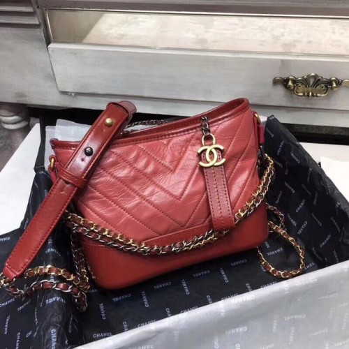 CHANEL GABRIELLE Original Leder Hobo Bag A93841 rot