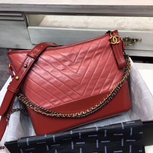 CHANEL GABRIELLE Original Leder Hobo Bag A93842 rot