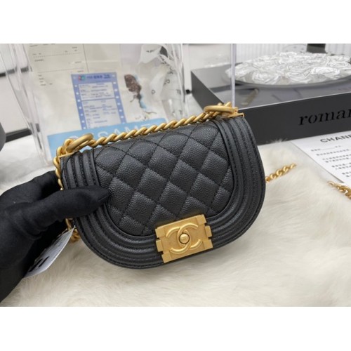 CHANEL KURSTASCHE MINI JUNGE AS3351 schwarz