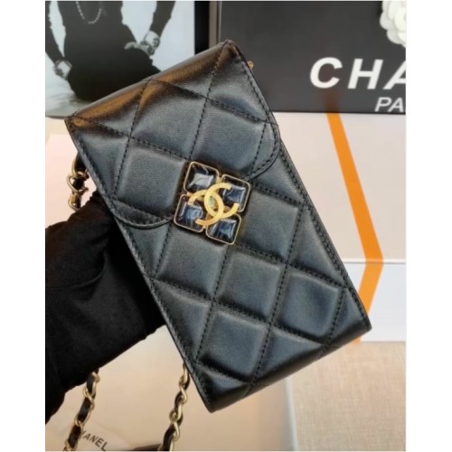 CHANEL Handyhülle Card Holder AP1188 Schwarz