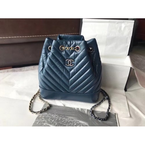 CHANEL Original Gabrielle Kleiner Rucksack A94485 blau