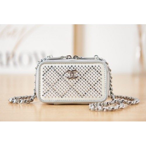 CHANEL KLEINER WASCHTISCH MIT KETTE AS2856 Silber