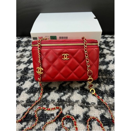 CHANEL WASCHTISCH MIT KETTE 68105 rot