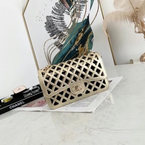 CHANEL Mini-Überschlagtasche AS2370 Gold