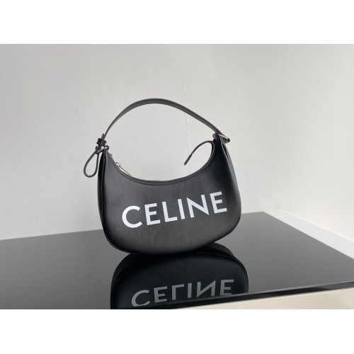 Celine AVA TASCHE AUS TRIOMPHE CANVAS UND KALBSLEDER 193952 schwarz